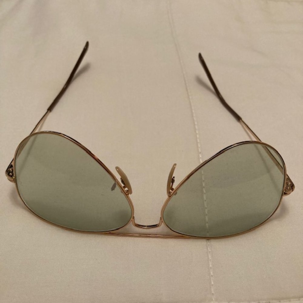 Like new Ray-Ban Evolve green/gold